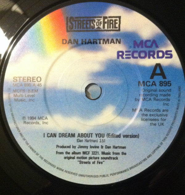 Dan Hartman / The Blasters : I Can Dream About You / Blue Shadows (7")