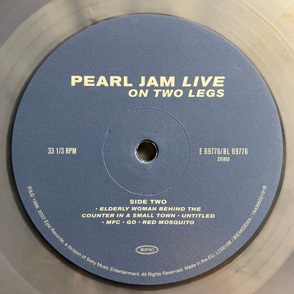 Pearl Jam : Live On Two Legs (2xLP, Album, RSD, Ltd, RE, Cle)