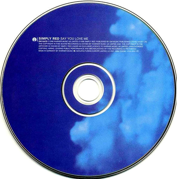 Simply Red : Say You Love Me (CD, Single)