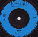 Roxy Music : Avalon (7", Single, Blu)