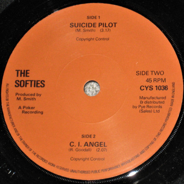 The Softies (2) : Suicide Pilot (7", Single)