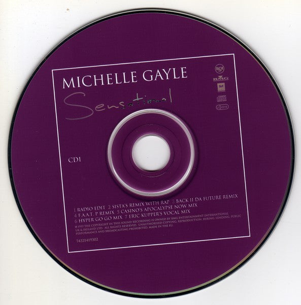 Michelle Gayle : Sensational (CD, Single, CD1)
