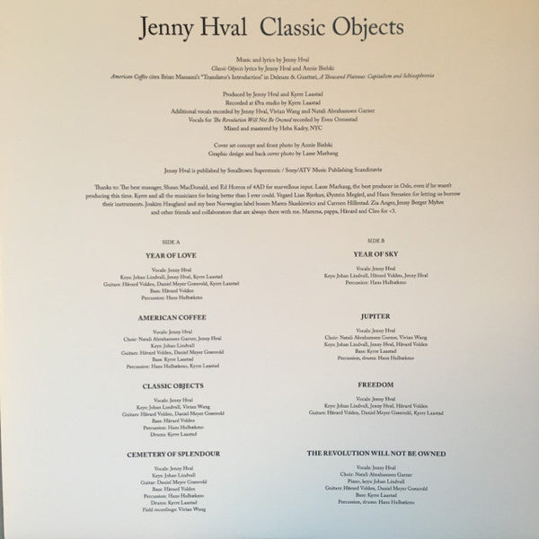 Jenny Hval : Classic Objects (LP, Album, Ltd, Blu)