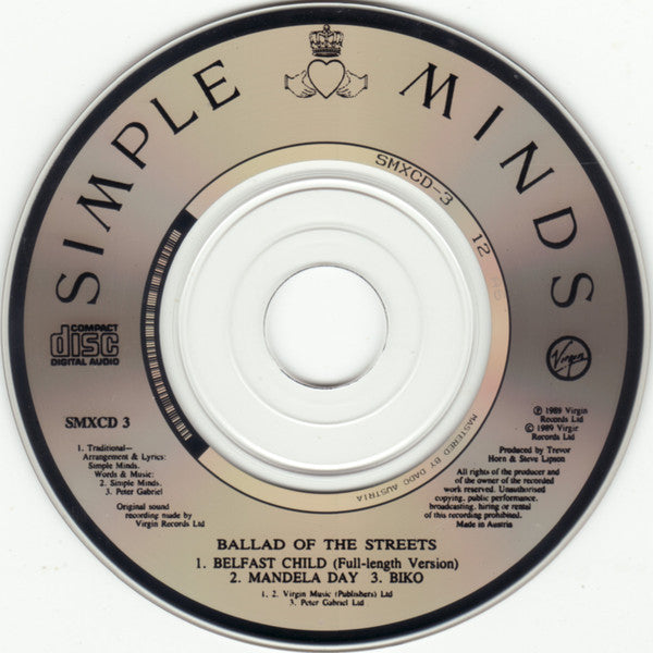 Simple Minds : Ballad Of The Streets (CD, Mini, EP)