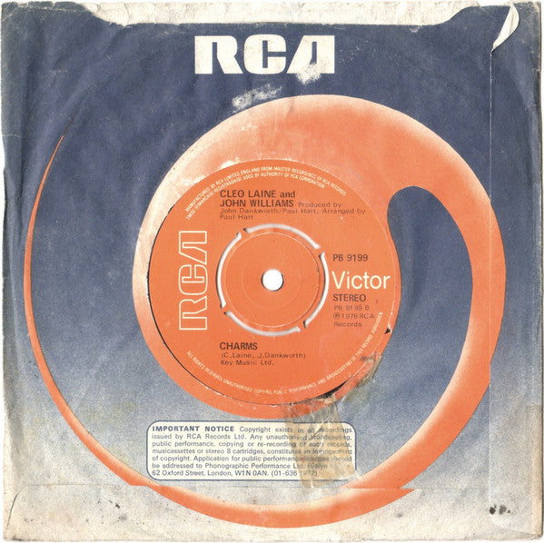 Cleo Laine And John Williams (7) : He's So Beautiful (7")