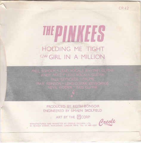 The Pinkees : Holding Me Tight (7", Single)