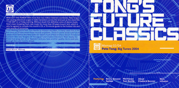Pete Tong : Tong's Future Classics (CD, Mixed)