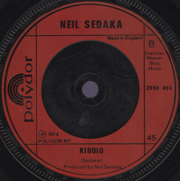 Neil Sedaka : Laughter In The Rain (7", Single, Red)