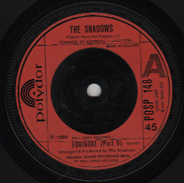 The Shadows : Equinoxe (Part V) (7")