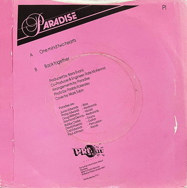 Paradise (2) : One Mind Two Hearts (7")