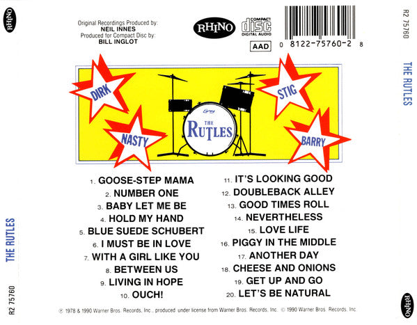 The Rutles : The Rutles (CD, Album, RE, WEA)