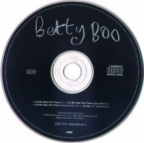 Betty Boo : Let Me Take You There (CD, Single)