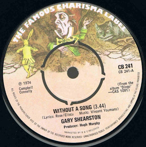 Gary Shearston : Without A Song (7")