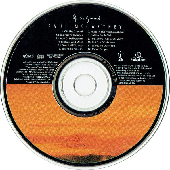 Paul McCartney : Off The Ground (CD, Album)