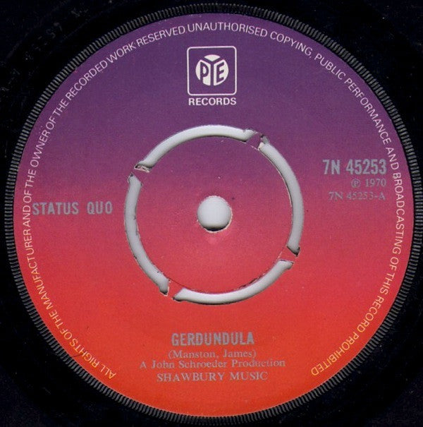 Status Quo : Gerdundula (7", Single)