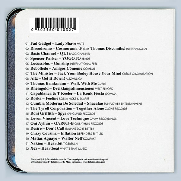Optimo (2) : Fabric 52 (CD, Mixed)
