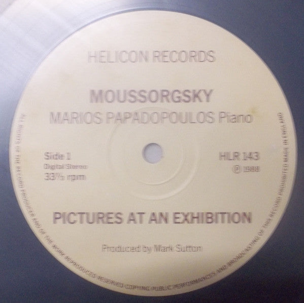 Mussorgsky*, Marios Papadopoulos : Pictures At An Exhibition - Works For Piano (LP, Album)