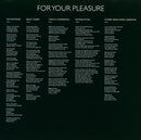 Roxy Music : For Your Pleasure (LP, Album, RE, RM, Hal)