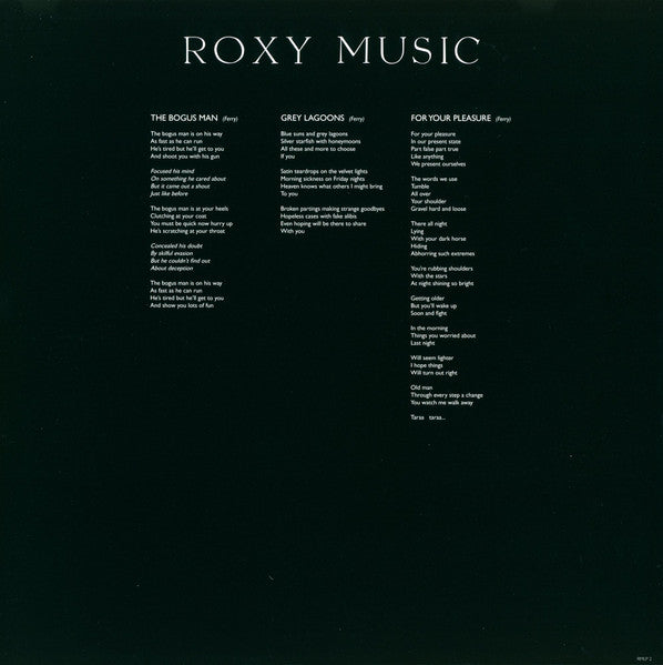 Roxy Music : For Your Pleasure (LP, Album, RE, RM, Hal)