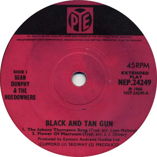 Sean Dunphy & The Hoedowners : Black And Tan Gun (7", EP)