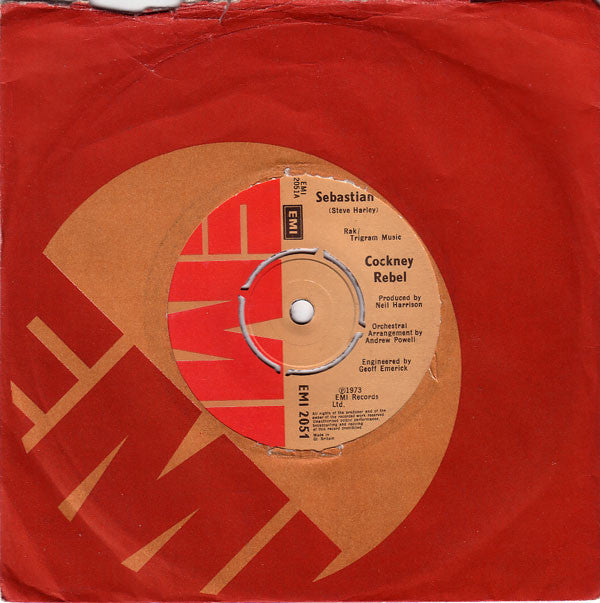 Cockney Rebel : Sebastian (7", Single, 4 P)