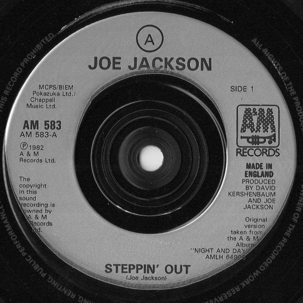 Joe Jackson : Steppin' Out / Sentimental Thing (7", Single)