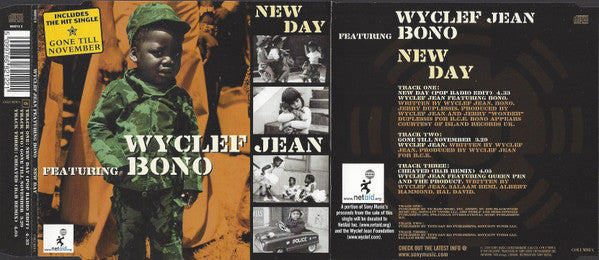 Wyclef Jean Featuring Bono : New Day (CD, Single)