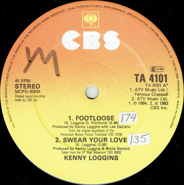 Kenny Loggins : Footloose (12")