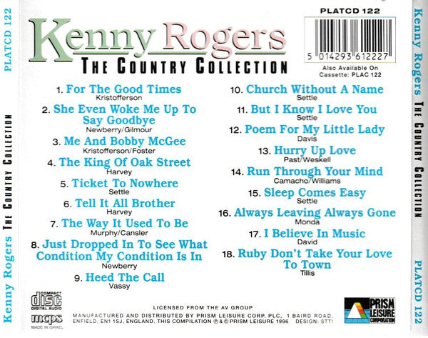 Kenny Rogers : The Country Collection (CD, Comp)