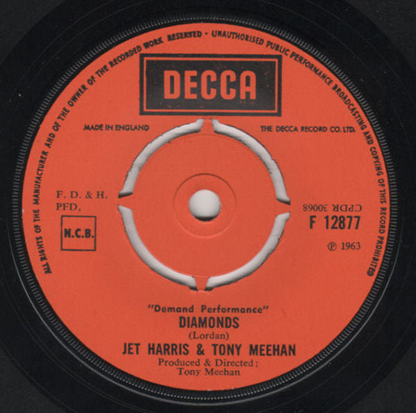 Jet Harris & Tony Meehan* : Diamonds (7", Single)