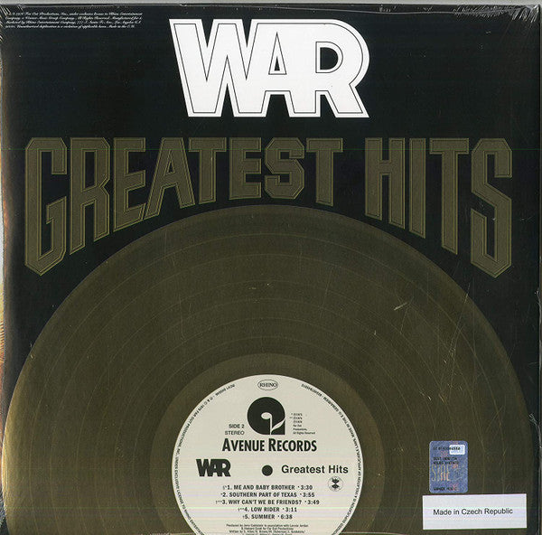 War : Greatest Hits (LP, Comp, Ltd, RE, Gol)