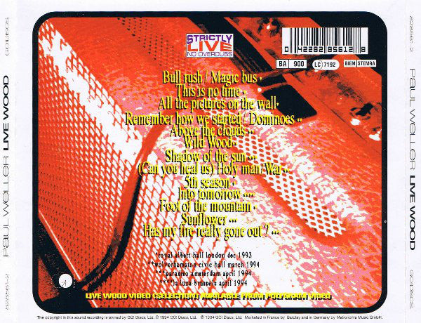 Paul Weller : Live Wood (CD, Album)
