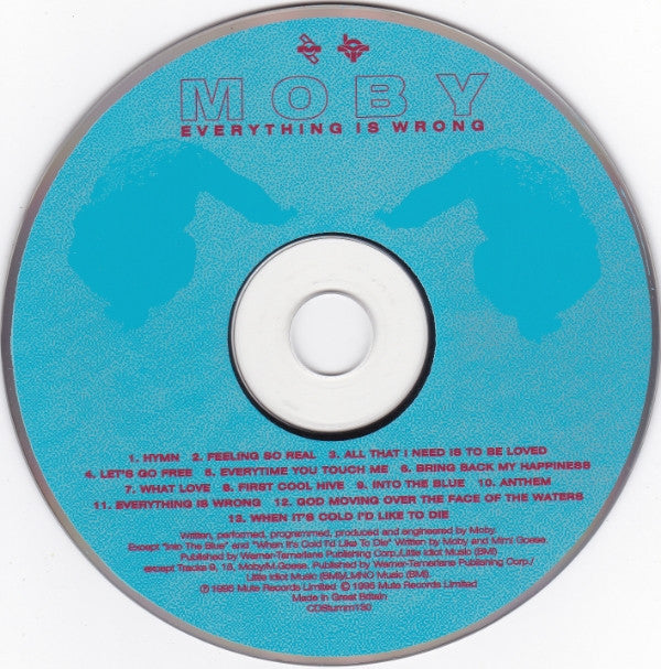 Moby : Everything Is Wrong (CD, Album)