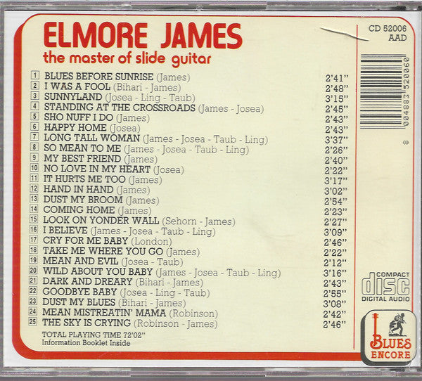 Elmore James : The Master Of The Slide Guitar (CD, Comp)