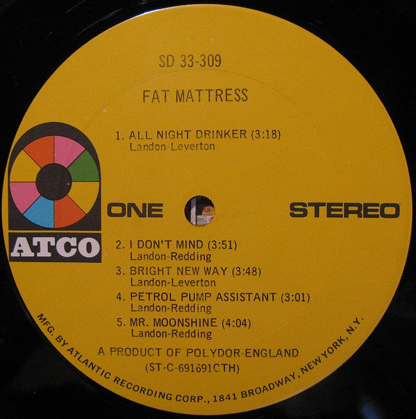 Fat Mattress : Fat Mattress (LP, Album, CTH)