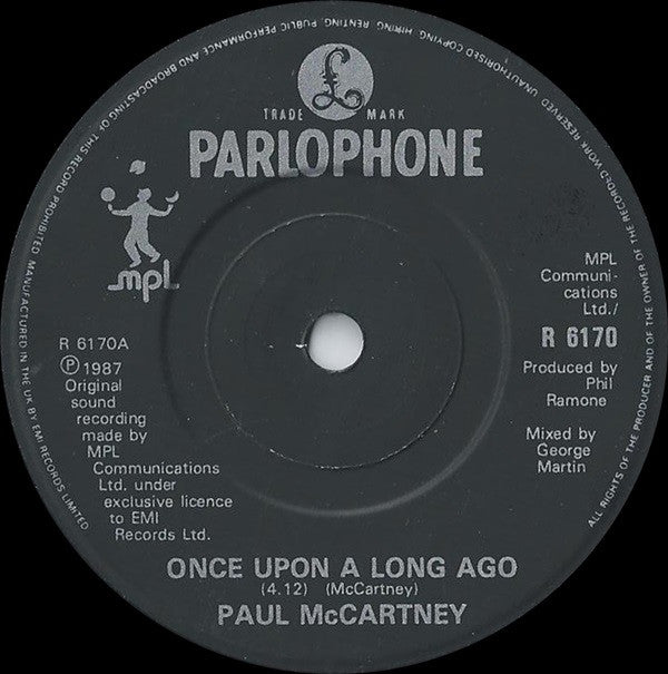 Paul McCartney : Once Upon A Long Ago (7", Single)