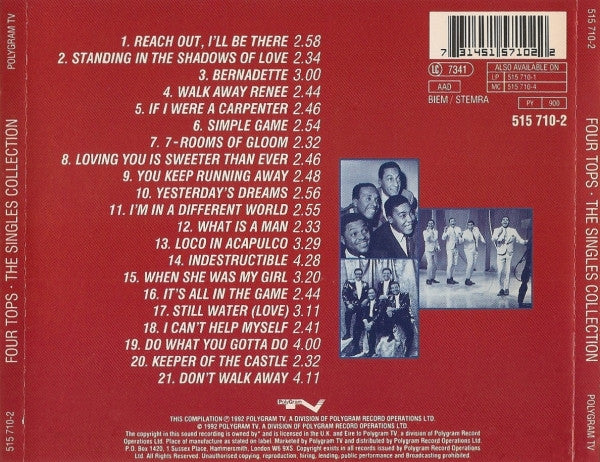 Four Tops : The Singles Collection (CD, Comp)