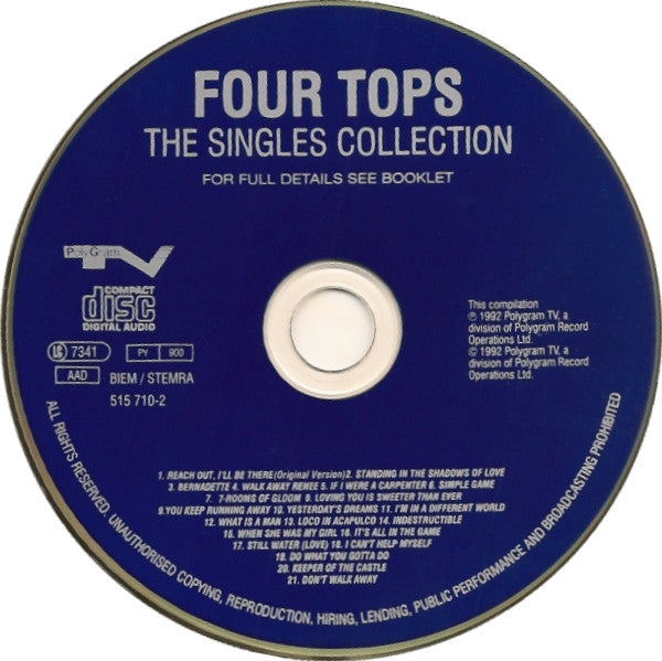Four Tops : The Singles Collection (CD, Comp)