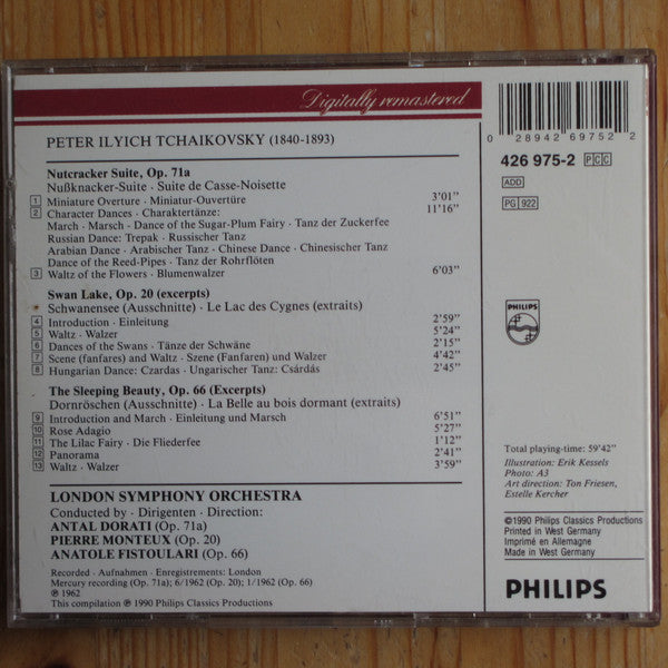 Tchaikovsky*, London Symphony Orchestra, Dorati*, Monteux*, Fistoulari* : Ballet Music (Nutcracker • Swan Lake • Sleeping Beauty) (CD, Comp, RM)