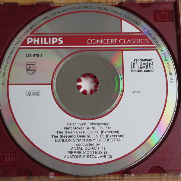 Tchaikovsky*, London Symphony Orchestra, Dorati*, Monteux*, Fistoulari* : Ballet Music (Nutcracker • Swan Lake • Sleeping Beauty) (CD, Comp, RM)