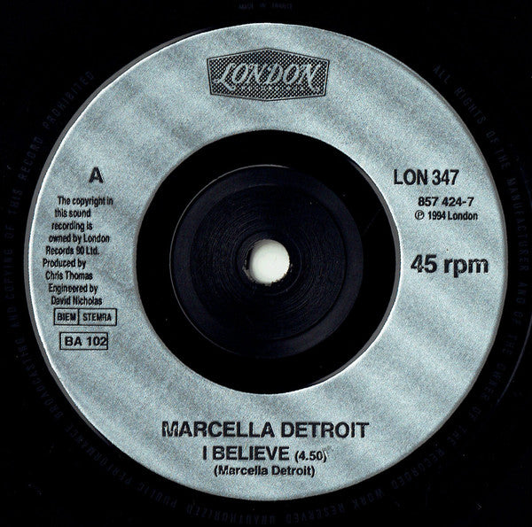 Marcella Detroit : I Believe (7")