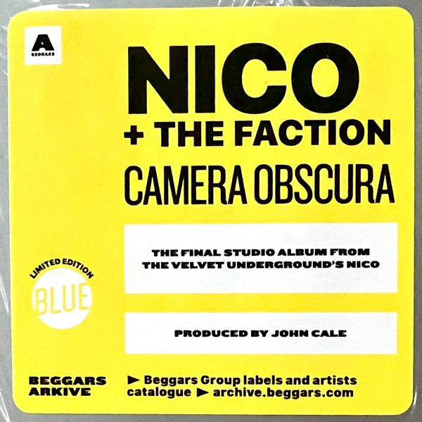 Nico (3) + The Faction* : Camera Obscura (LP, Album, RSD, Ltd, RE, RM, Blu)