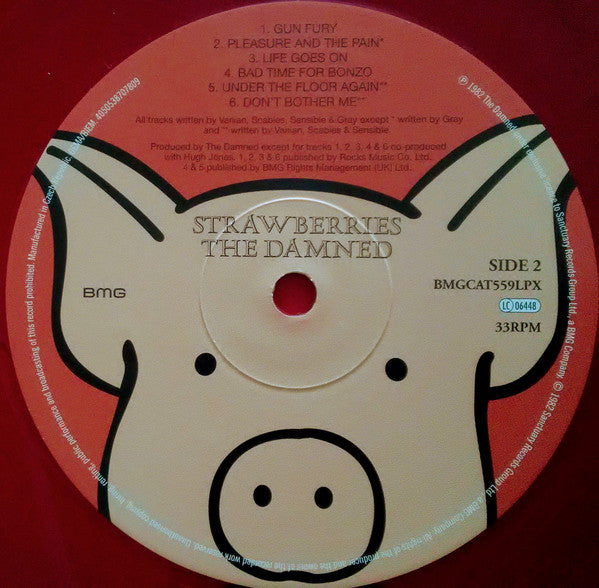 The Damned : Strawberries (LP, Album, RSD, Ltd, RE, Red)