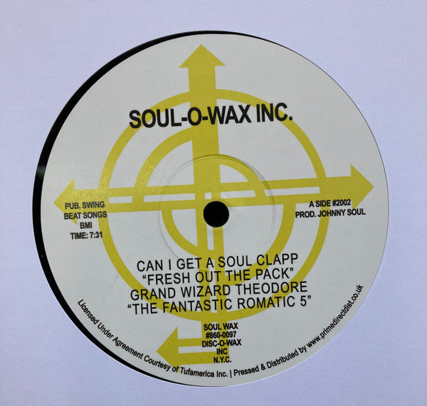 Grand Wizard Theodore, The Fantastic Five : Can I Get A Soul Clapp "Fresh Out The Pack" (12", RSD, RE)