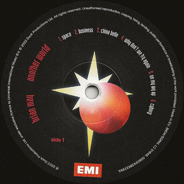 Brian May : Another World (LP, Album, RE, RM, 180)