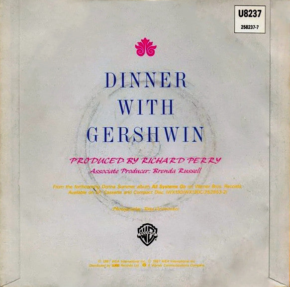 Donna Summer : Dinner With Gershwin (7", Single, Pap)