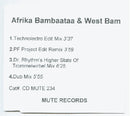 Afrika Bambaataa & WestBam : The City Of Shamballa (CDr, Single, Promo)