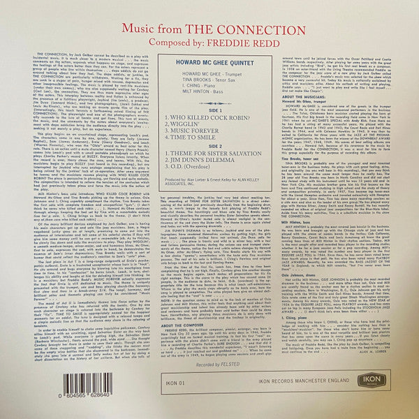 Howard McGhee Quintet : Music From The Connection (LP, Album, Mono, RE, Red)