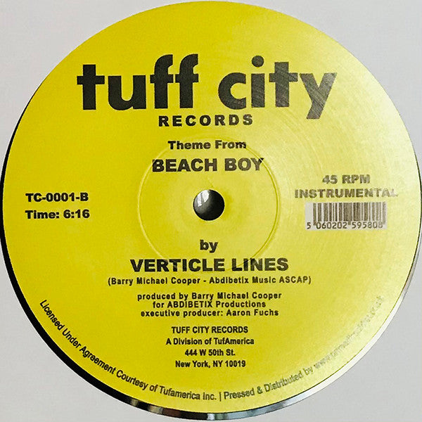 Verticle Lines : Beach Boy (12", Single, RE)