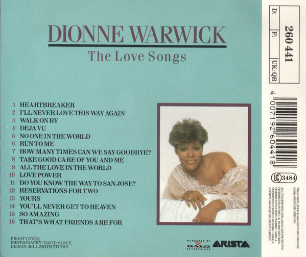 Dionne Warwick : The Love Songs (CD, Comp)